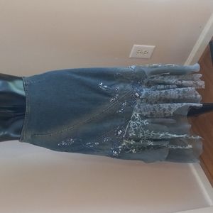 Vintage Denim Panel Skirt